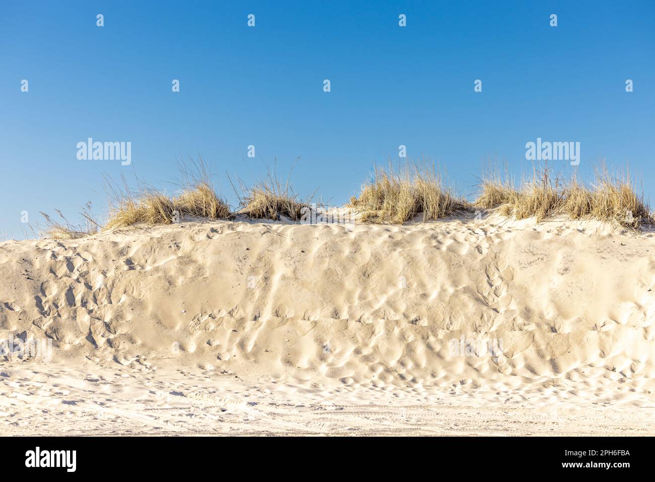 ocean road sand dune Stock Photo