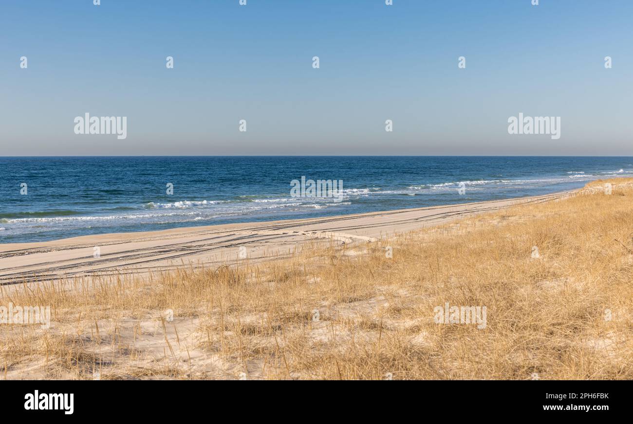 ocean road beach landscape Stock Photo
