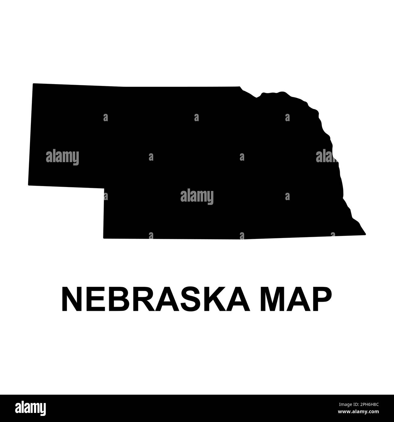 Nebraska map shape united states - Nebraska Map Shape United States Of America Flat Concept Icon Symbol Vector Illustration 2PH6H8C 