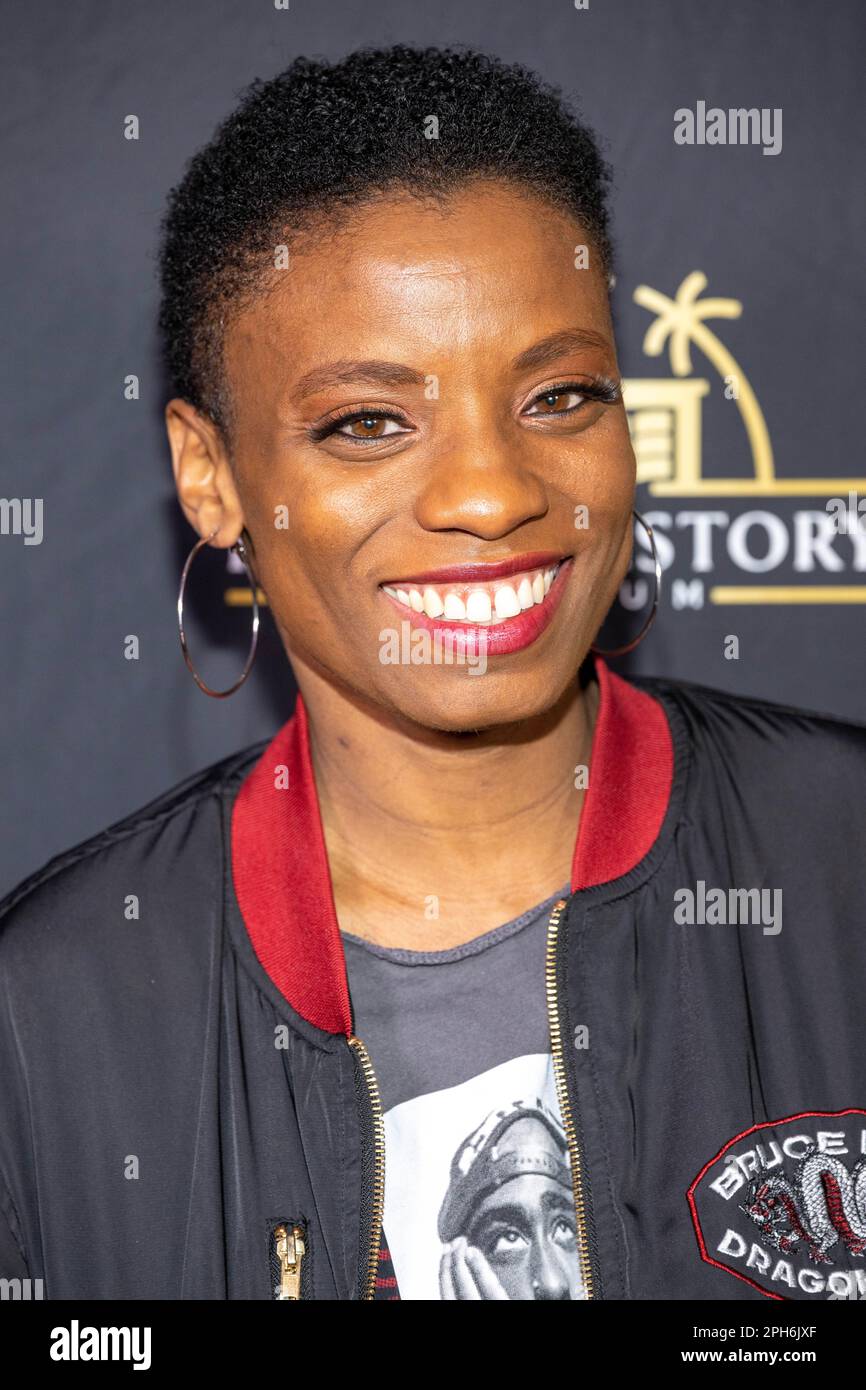 Los Angeles, USA. 25th Mar, 2023. Actress Angelique Bates attends Tariq Nasheed's Museum March Comedy Madness at Hidden History Museum on March 25, 2023 Credit: Eugene Powers/Alamy Live News Stock Photo