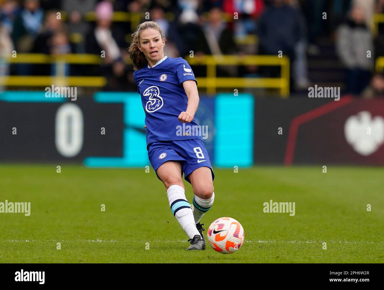 Manchester, UK. 26th Mar, 2023. Melanie Leupolz of Chelsea during the The FA Women's Super League match at the Academy Stadium, Manchester. Picture credit should read: Andrew Yates/Sportimage Credit: Sportimage/Alamy Live News Stock Photo
