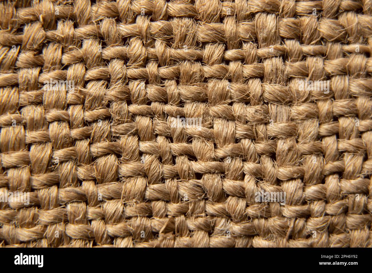 old brown burlap as background close up Stock Photo