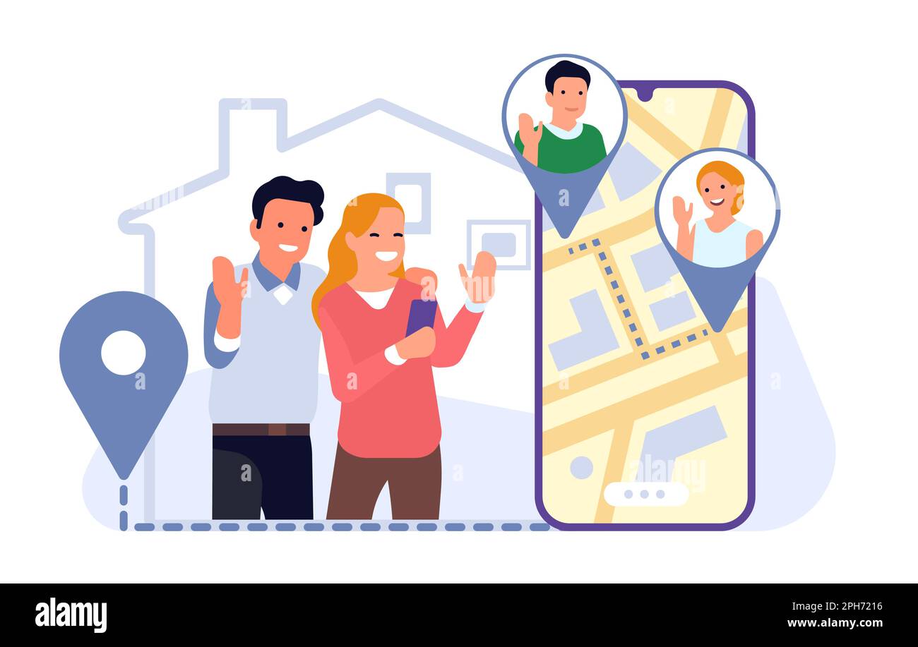 Parents keep track of their children whereabouts using smartphone app