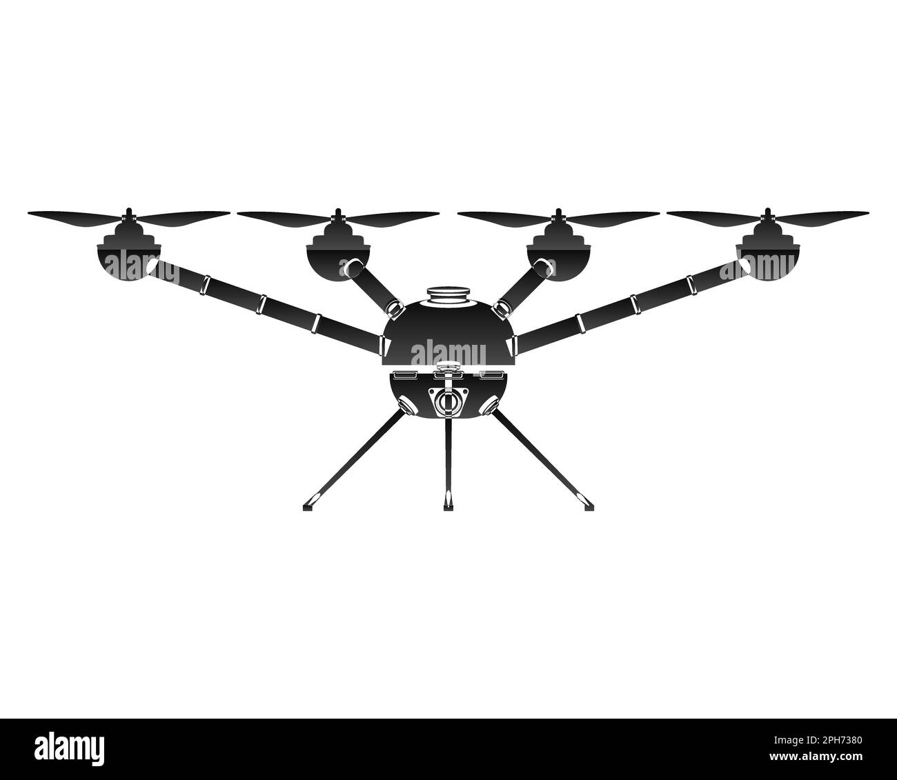 Drone in flight Black and White Stock Photos & Images - Alamy