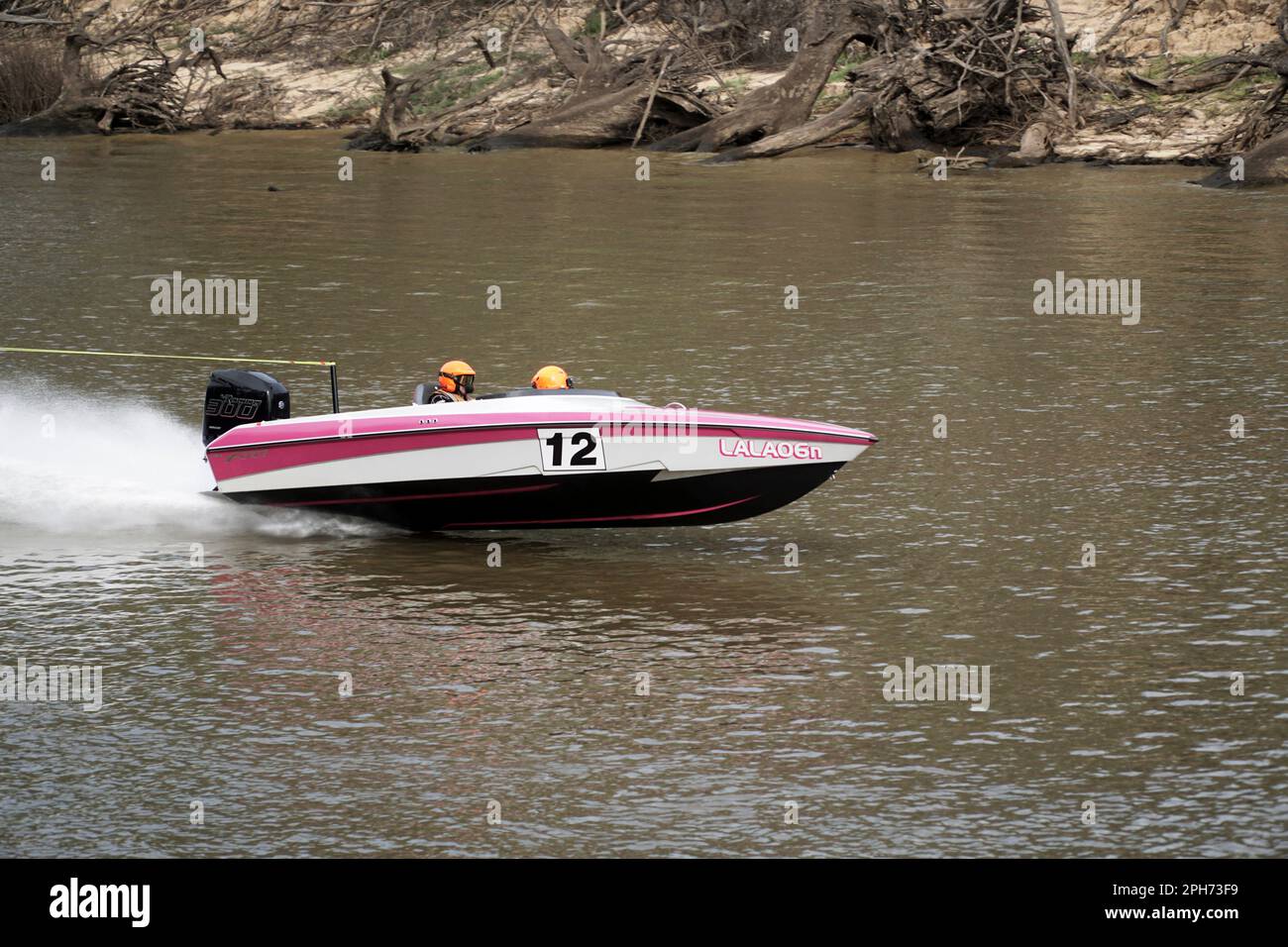 Echuca Victoria Australia, 26 March 2023 Boat 12 competing in the