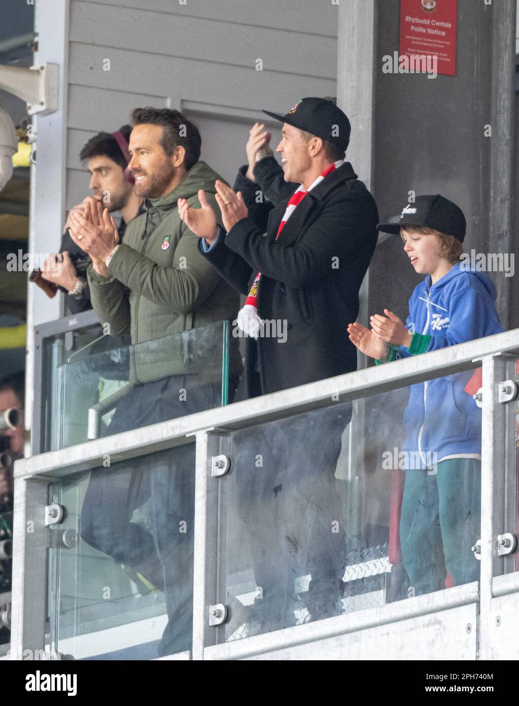 Wrexham, Wrexham County Borough, Wales. 26th March 2023. Wrexham Co