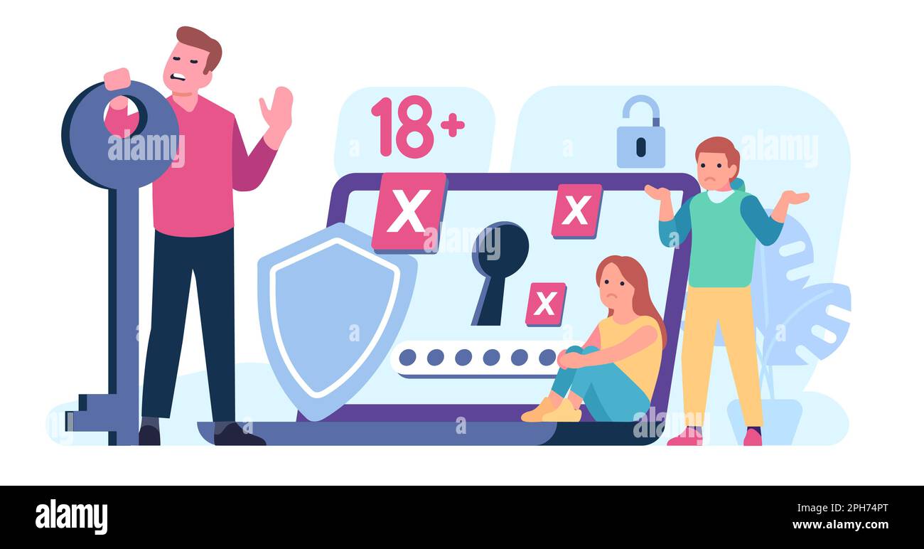 Parental control software. Limited access. Restricted content