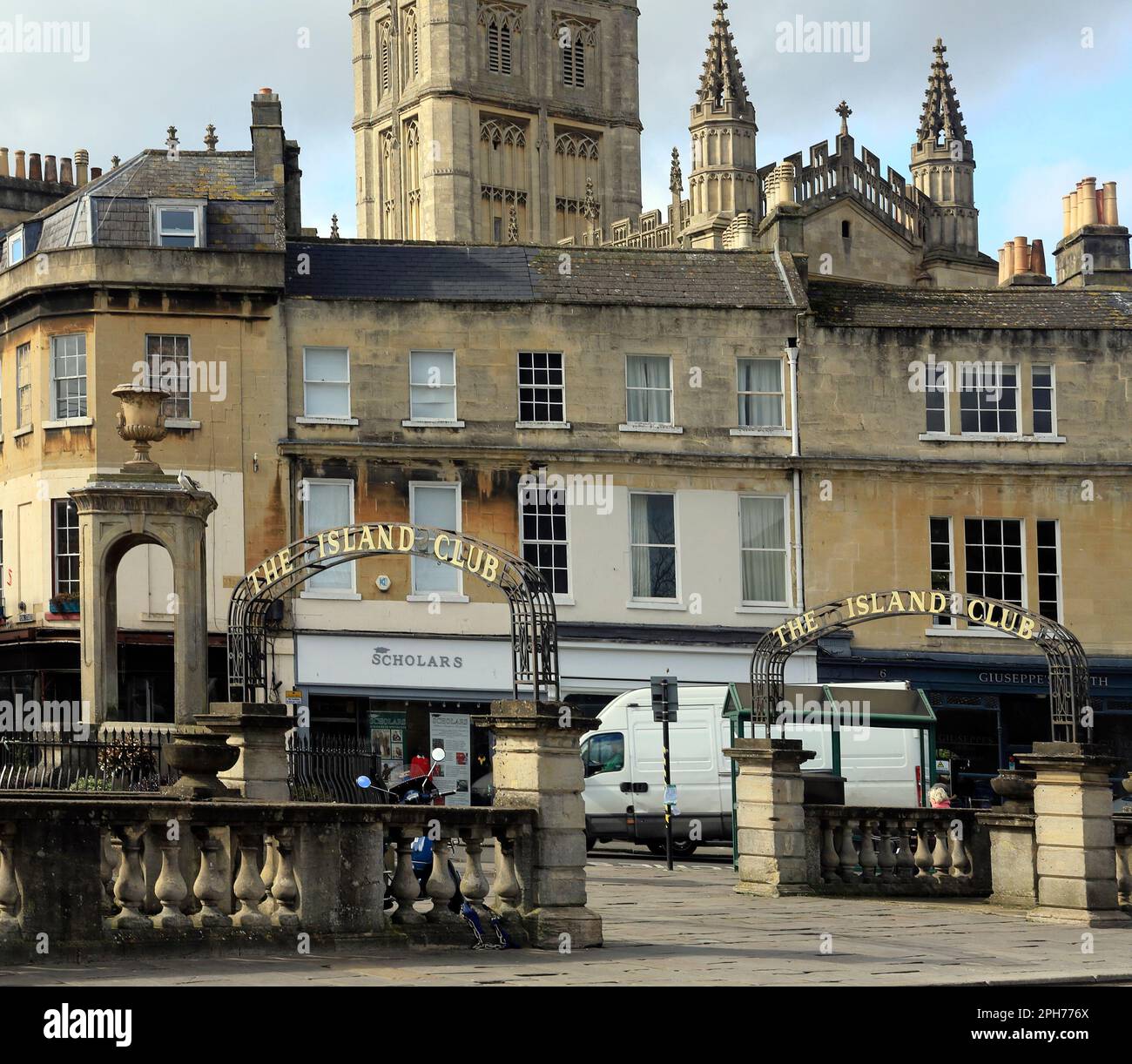The Island Club, Bath. Locally known as Bog Island which used to be public conveniences in the