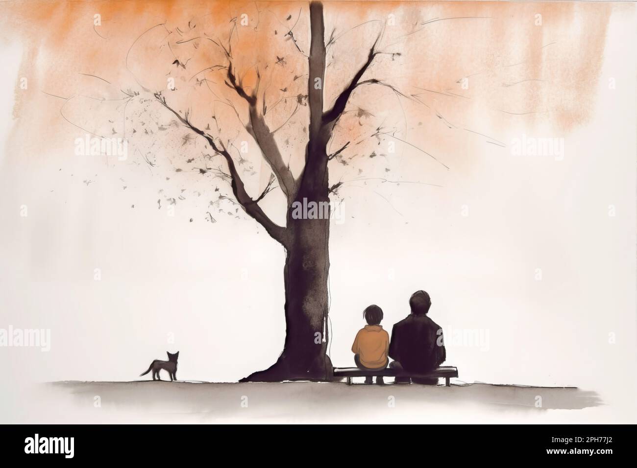 Man sitting under oak tree hi-res stock photography and images - Alamy