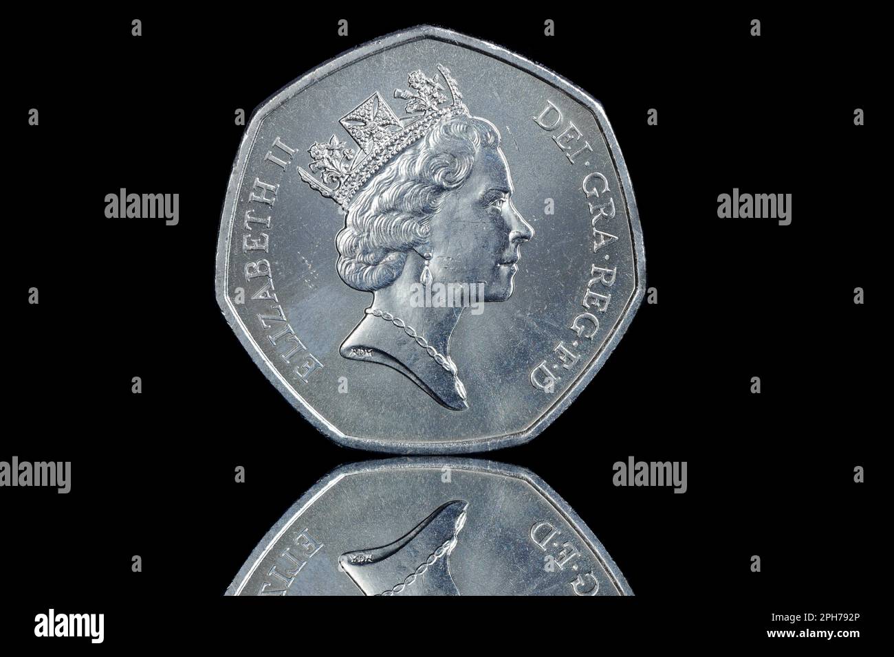 Pièce Fifty Pence 1997 – Royaume-Uni – Elizabeth II – Rare
