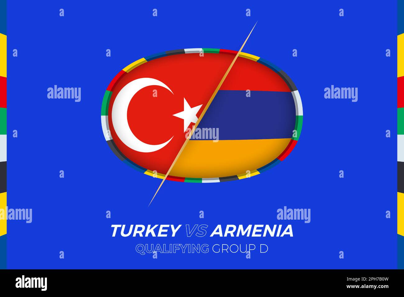 Turkey vs Armenia icon for European football tournament qualification
