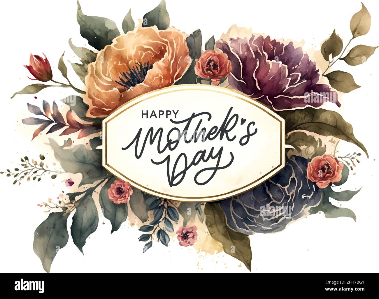 Vibrant Mothers Day Watercolour Abstract in 4K