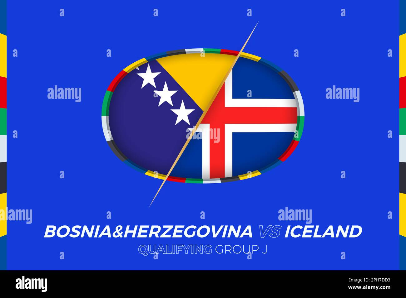 Bosnia And Herzegovina Euro 2024 Stock Vector Images Alamy