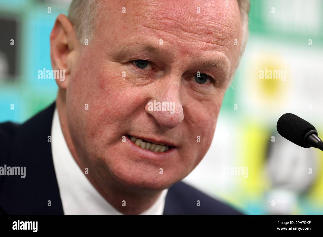 Northern Ireland Manager Michael O'Neill In A Press Conference ...