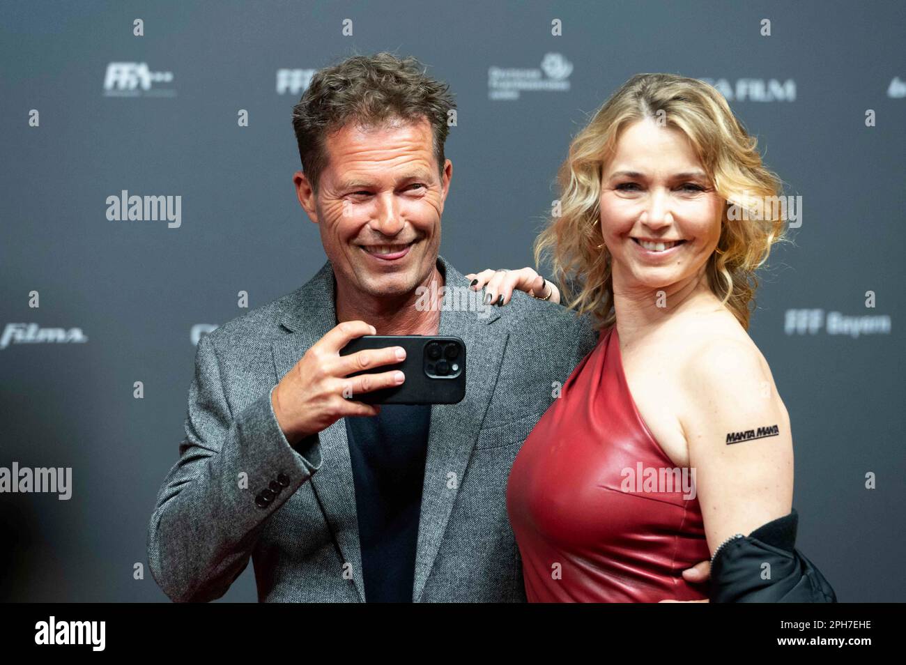 Red Ruland Cologne, Deutschland. 26th Mar, 2023. Til SCHWEIGER, actor, Tina RULAND ...