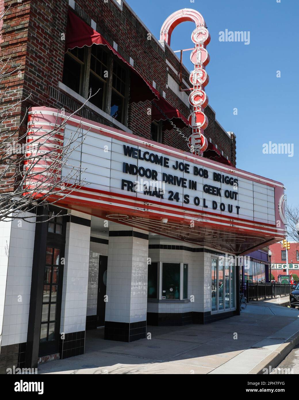 March 25, 2023, TULSA, OKLAHOMA, USA Circle Cinema the location for