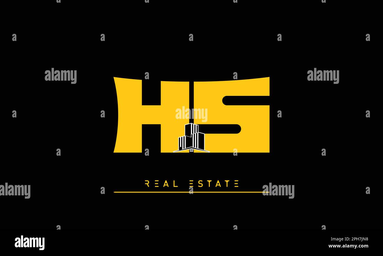 Hs real estate logo hires stock photography and images Alamy