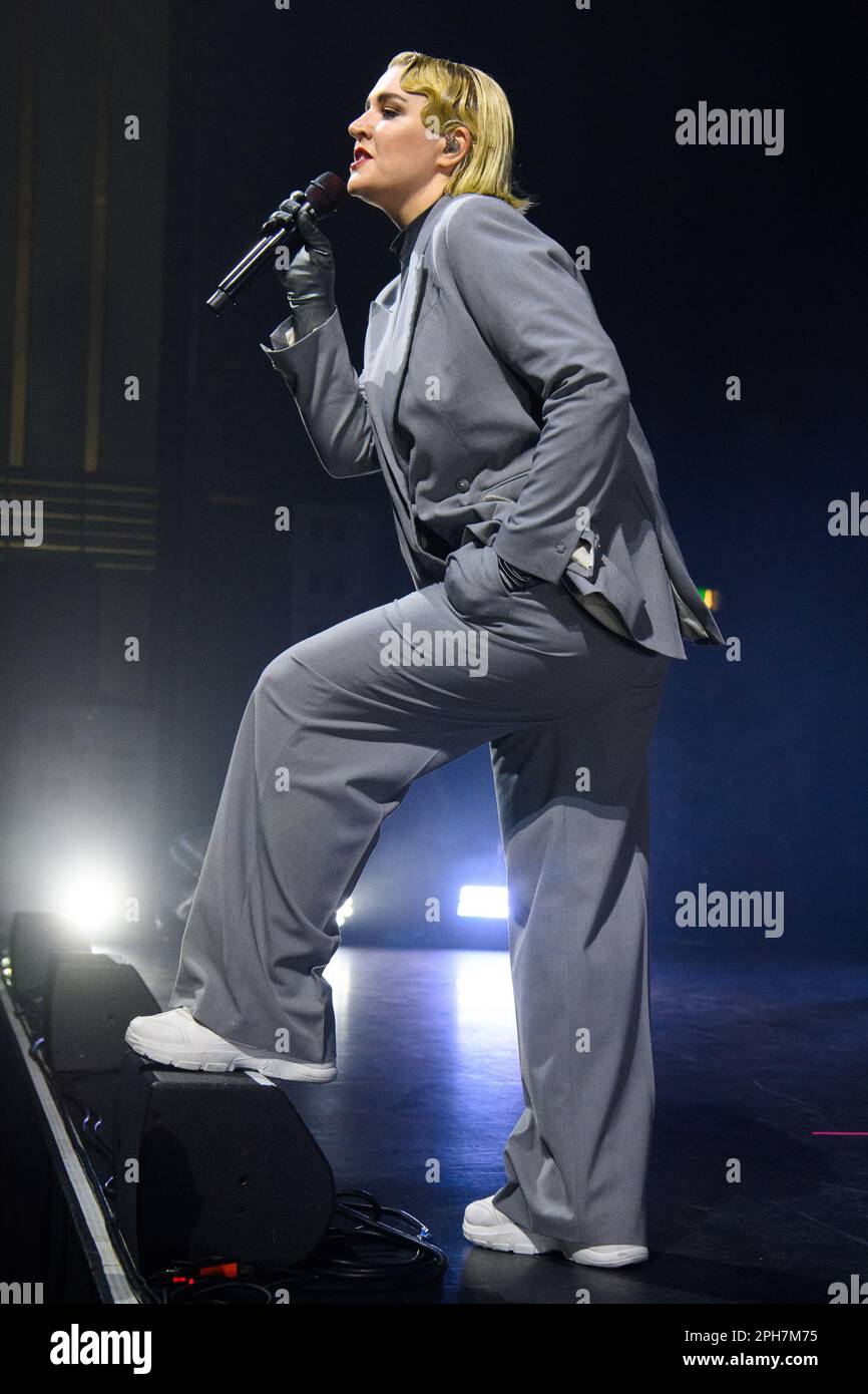 London, UK. 25th Mar, 2023. Self Esteem performing at the Hammersmith