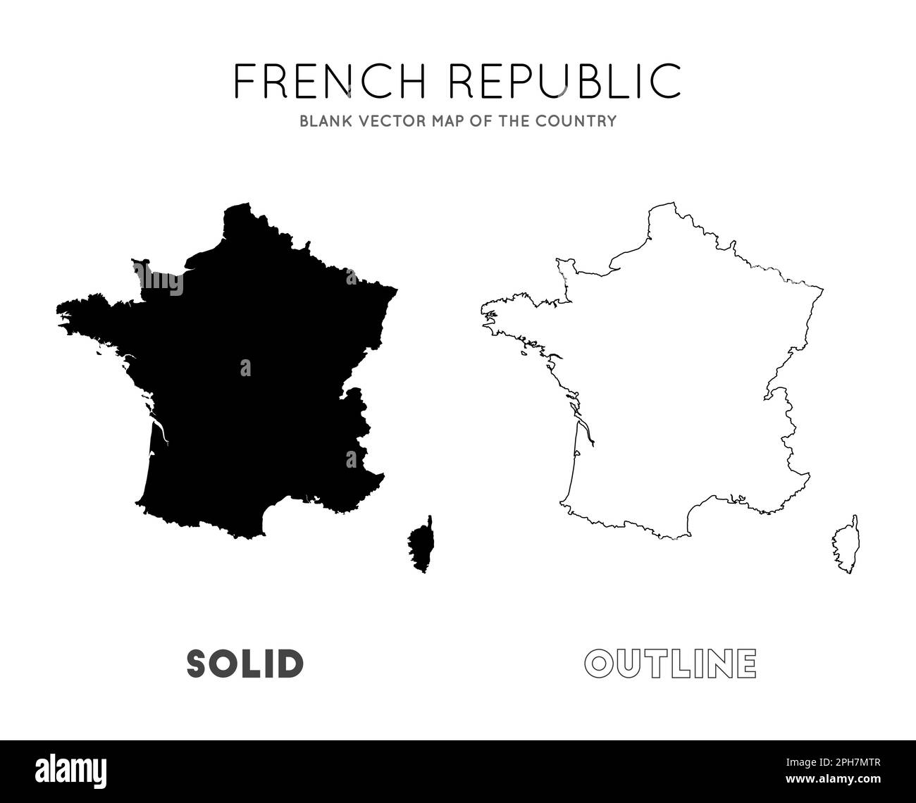 France Map Blank Vector Map Of The Country Borders Of France For Your France Map Blank Vector Map Of The Country Borders Of France For Your Infographic Vector Illustration 2PH7MTR