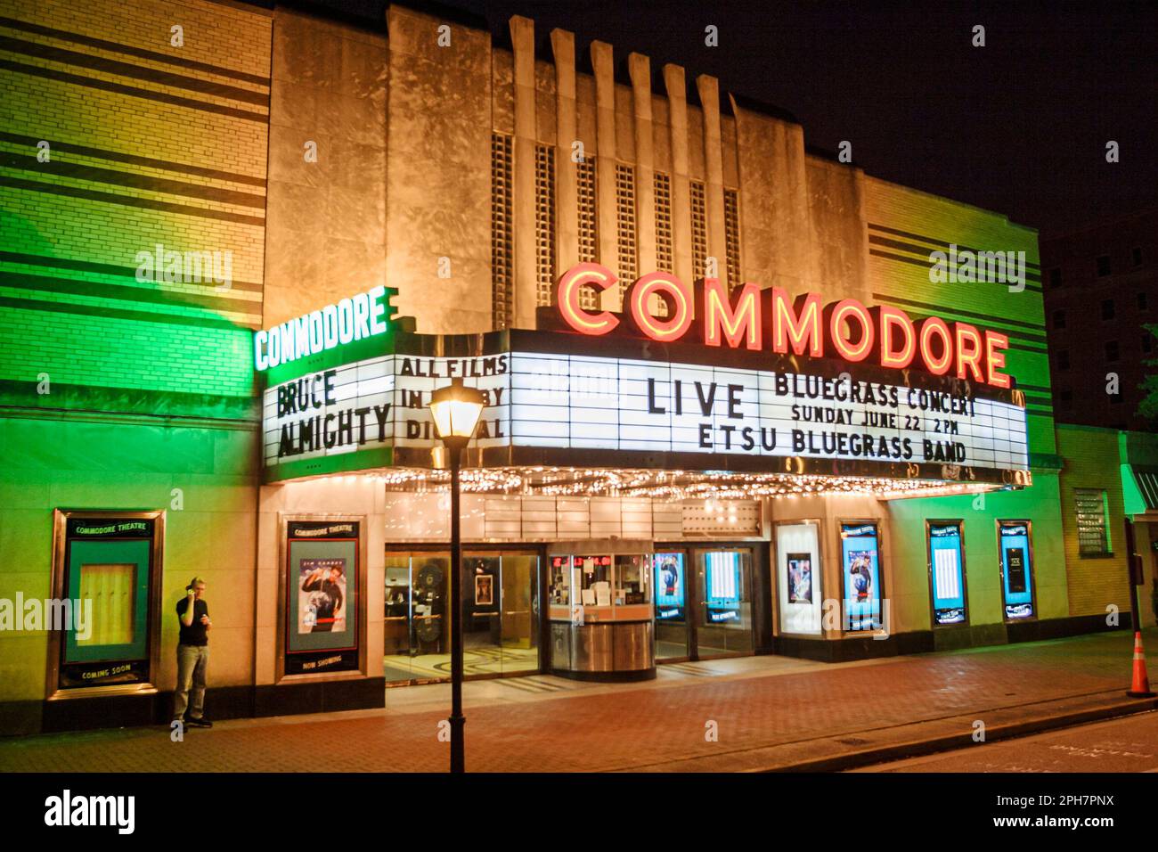 Virginia Portsmouth High Street Commodore Theatre theater,1945 Art Deco