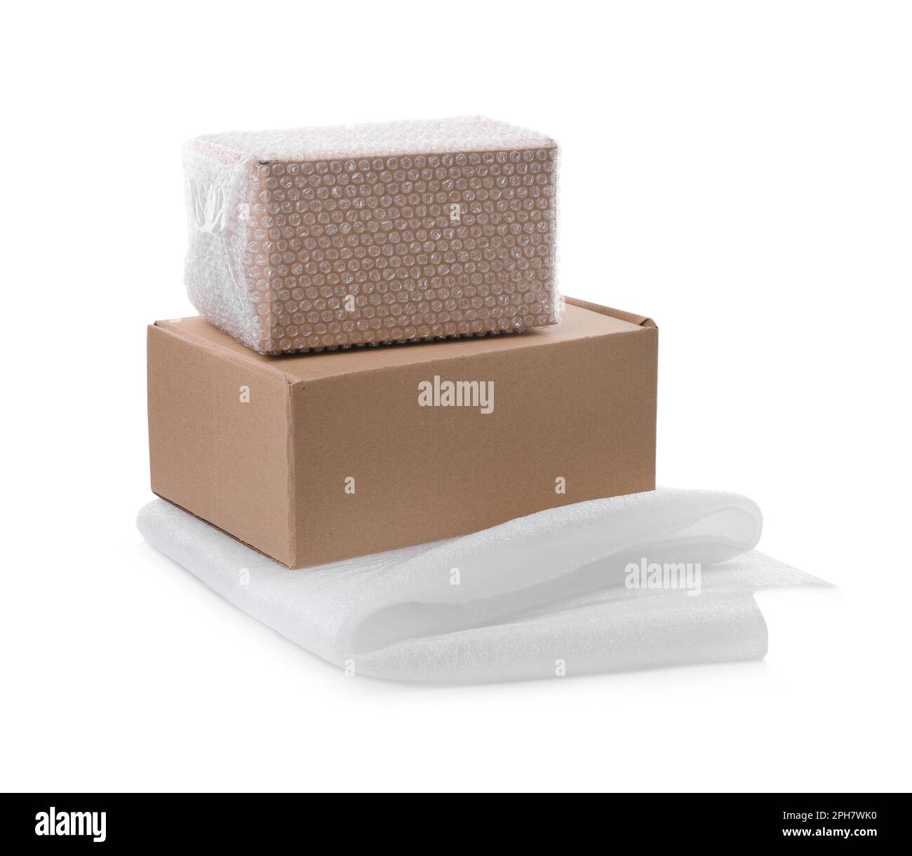 Box With Fragile Foam Packing Stock Photo - Download Image Now - Abstract,  Blue, Box - Container - iStock