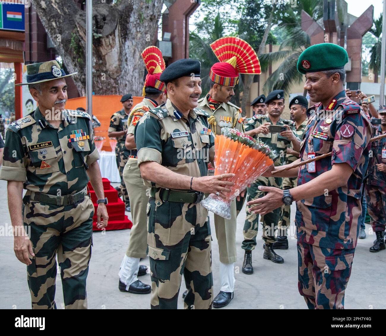 Bangaon, India. 26th Mar, 2023. Different moments of joint retreat