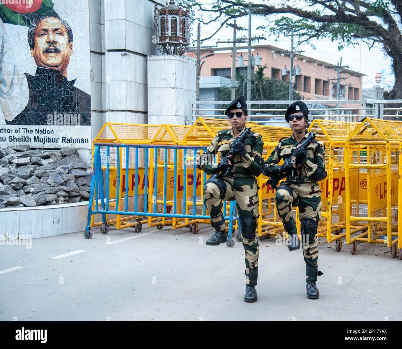 Bangaon, India. 26th Mar, 2023. Different moments of joint retreat
