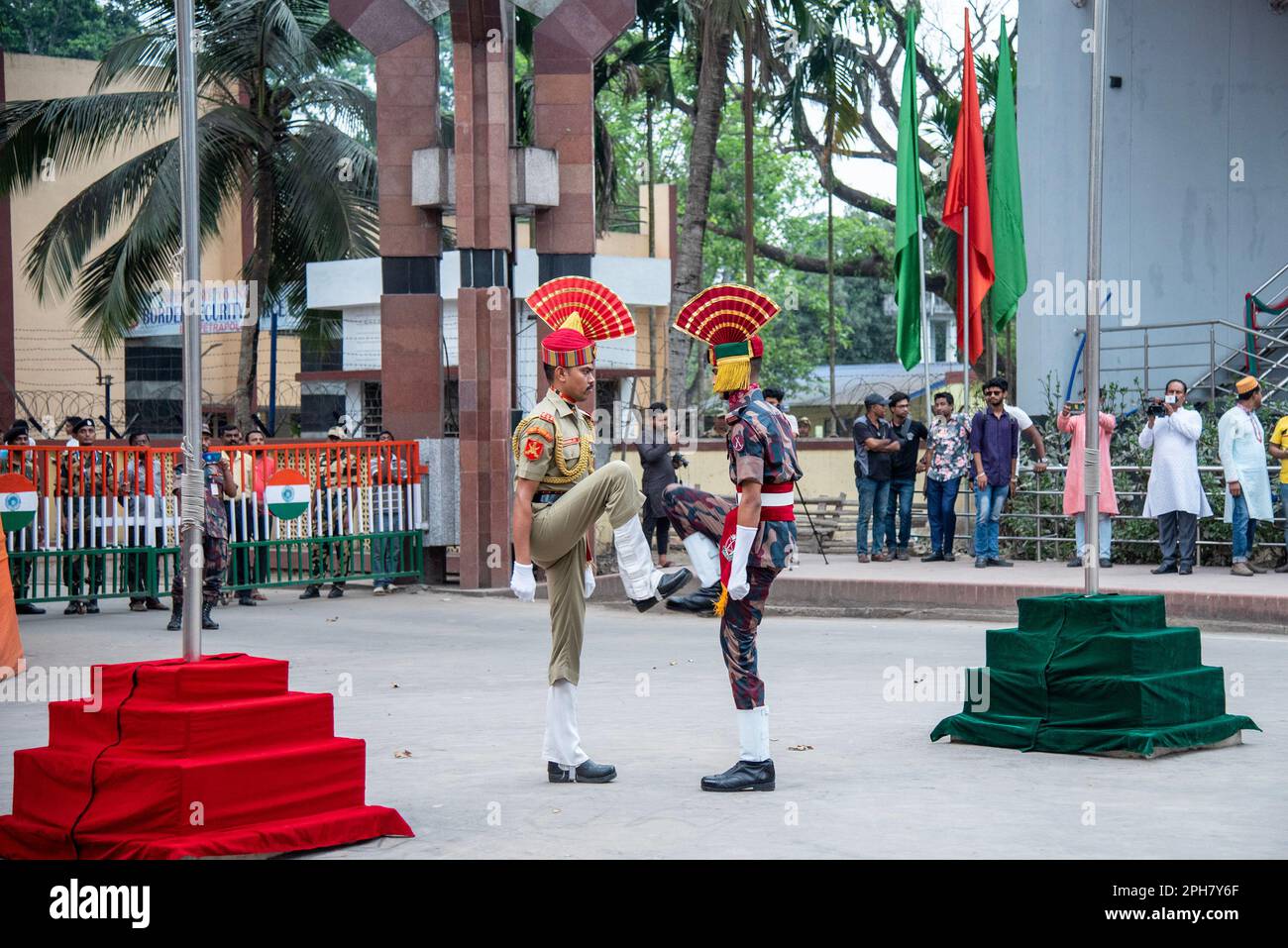 Bangaon, India. 26th Mar, 2023. Different moments of joint retreat