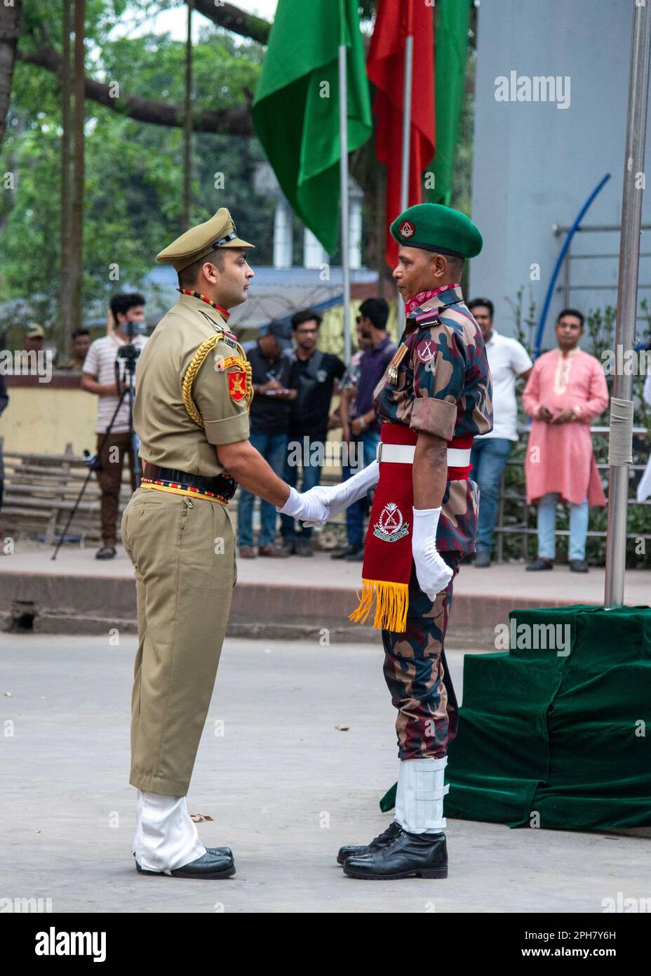 Bangaon, India. 26th Mar, 2023. Different moments of joint retreat