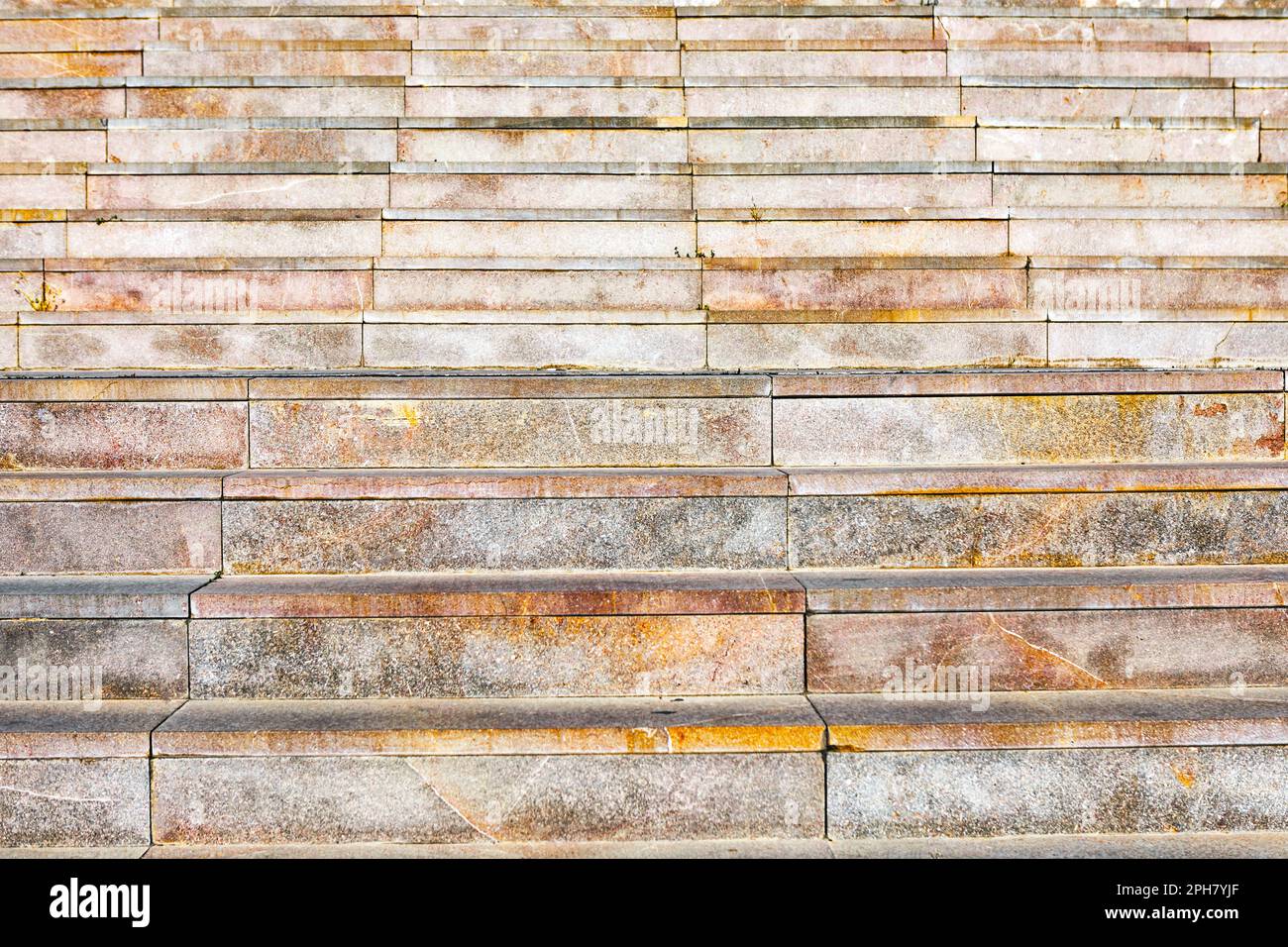 Background of stone stairs . Granite staircase background Stock Photo