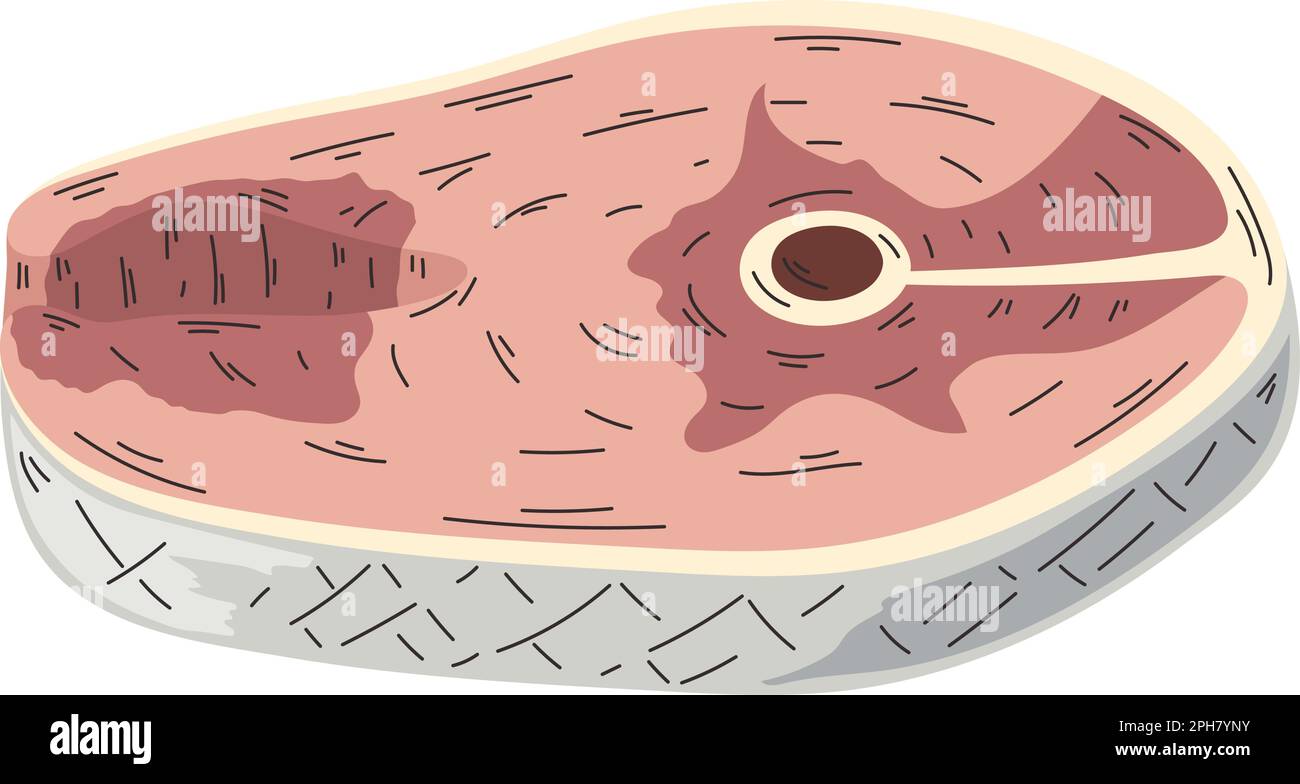 fresh salmon steak seafood icon Stock Vector Image & Art - Alamy