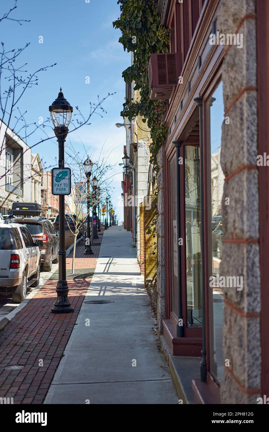 Street view, downtown Salisbury, Maryland USA Stock Photo Alamy