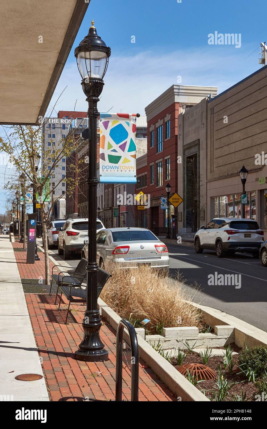 Street view, downtown Salisbury, Maryland USA Stock Photo - Alamy