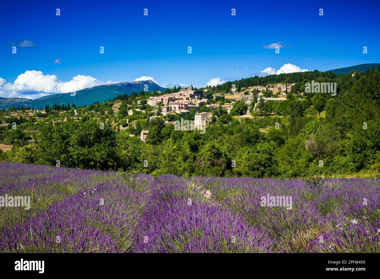 Aurel a typical provencal village in south of France Stock Photo