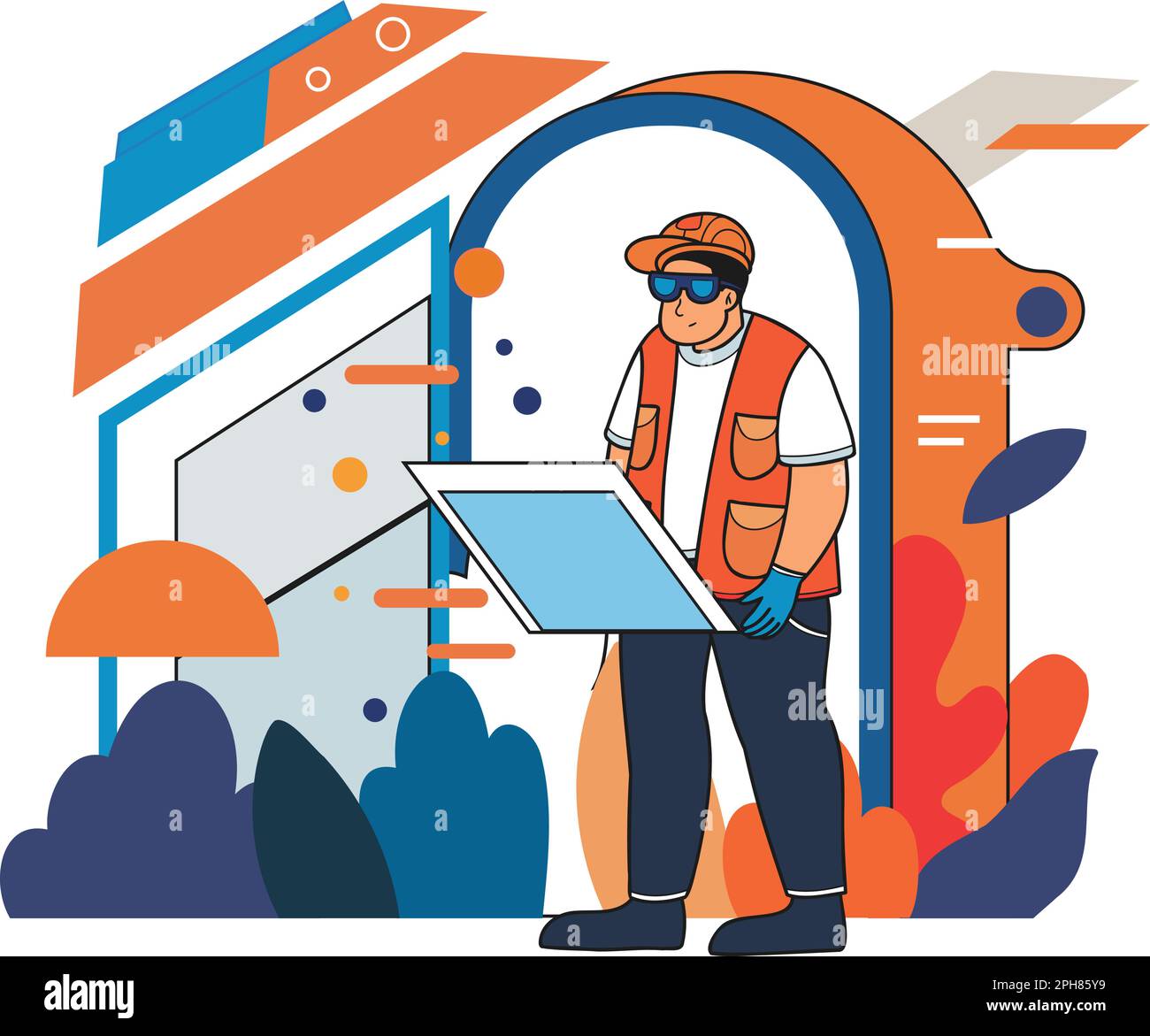 Construction blueprints Stock Vector Images Alamy