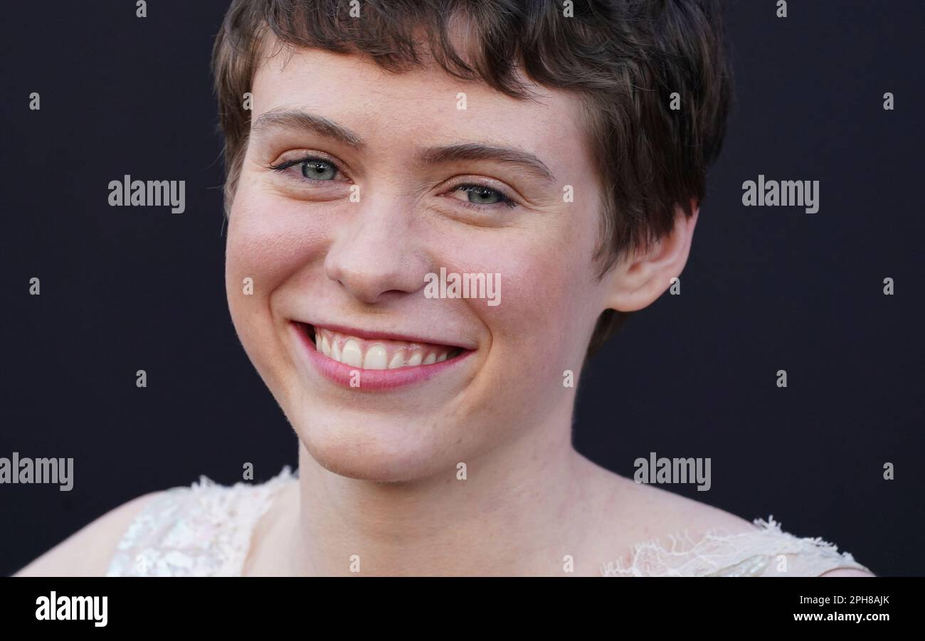 Sophia Lillis arrives at the Los Angeles premiere of "Dungeons and