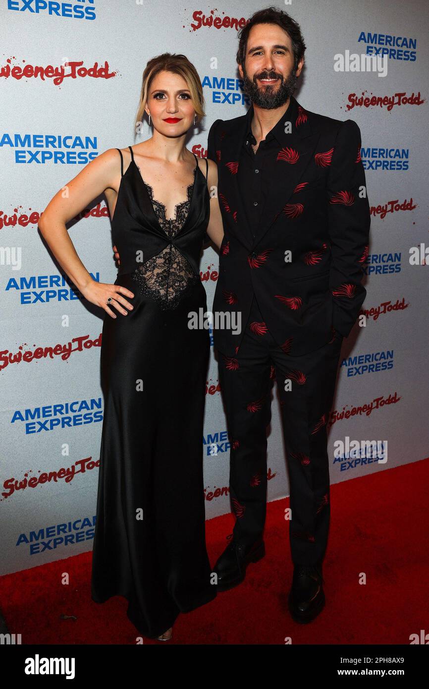 New York, NY, USA. 26th Mar, 2023. Annaleigh Ashford, Josh Groban in