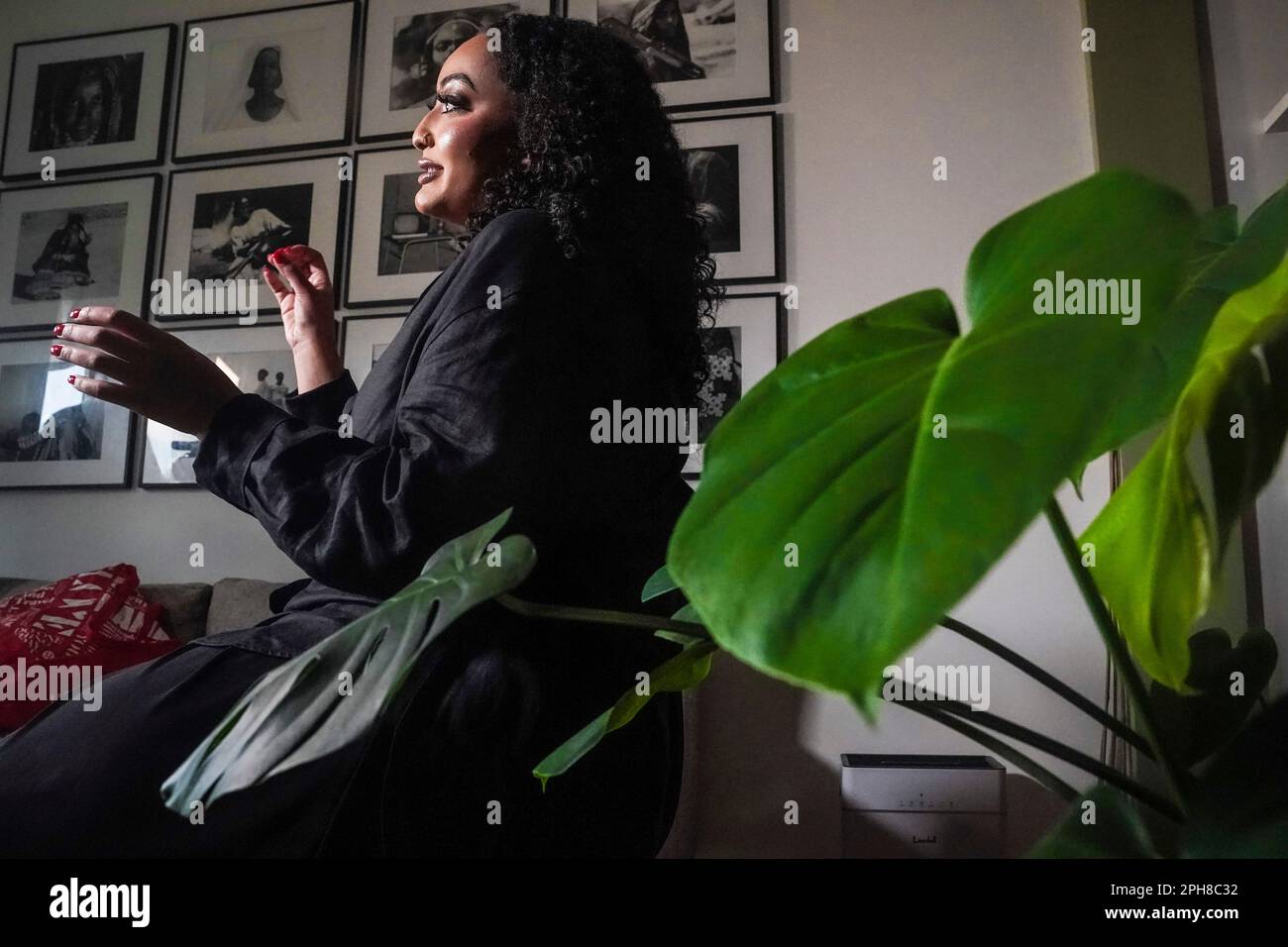 Rahwa Berhe, 30, who considers herself a crypto patron rather than an  investor, speaks during an interview, Friday Jan. 27, 2023, in New York.  (AP Photo/Bebeto Matthews Stock Photo - Alamy