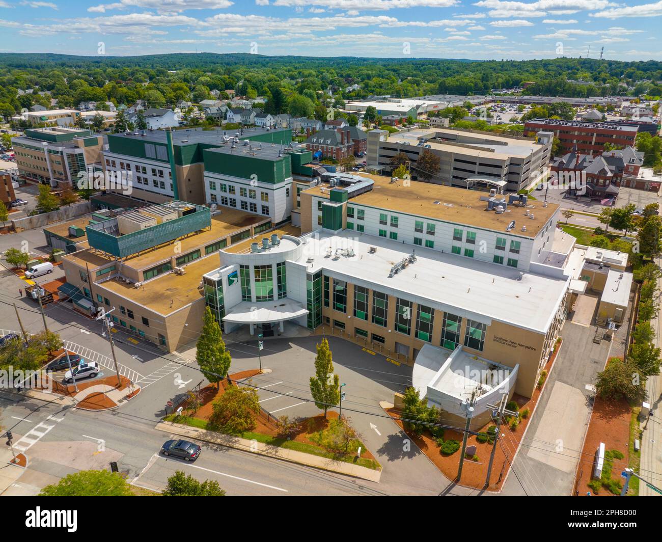 Southern New Hampshire Medical Center aerial view at 8 Prospect Street