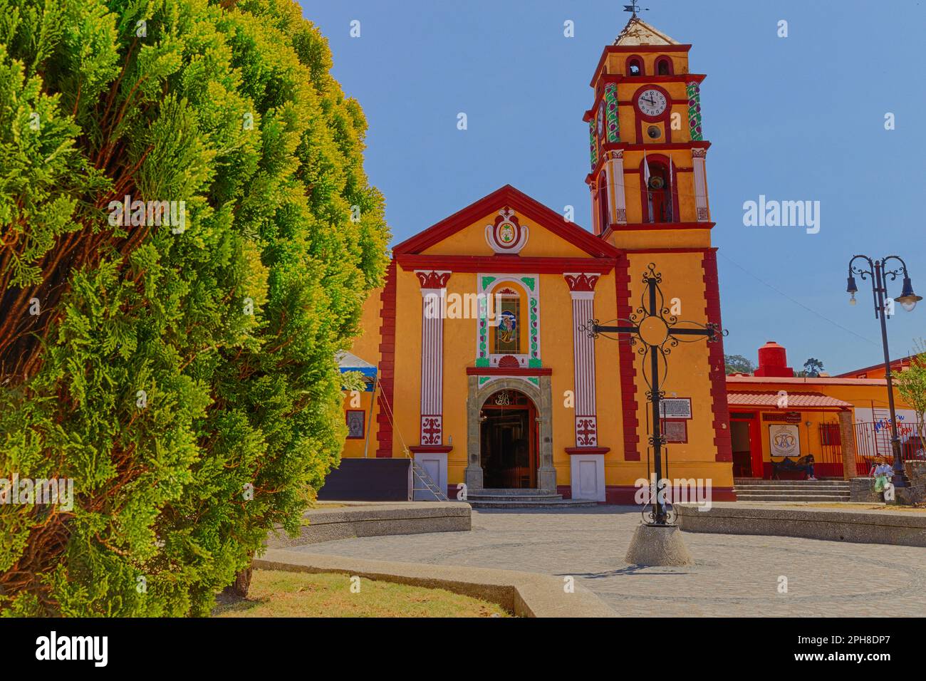 Church of Pinal de Amoles, Mexico Stock Photo
