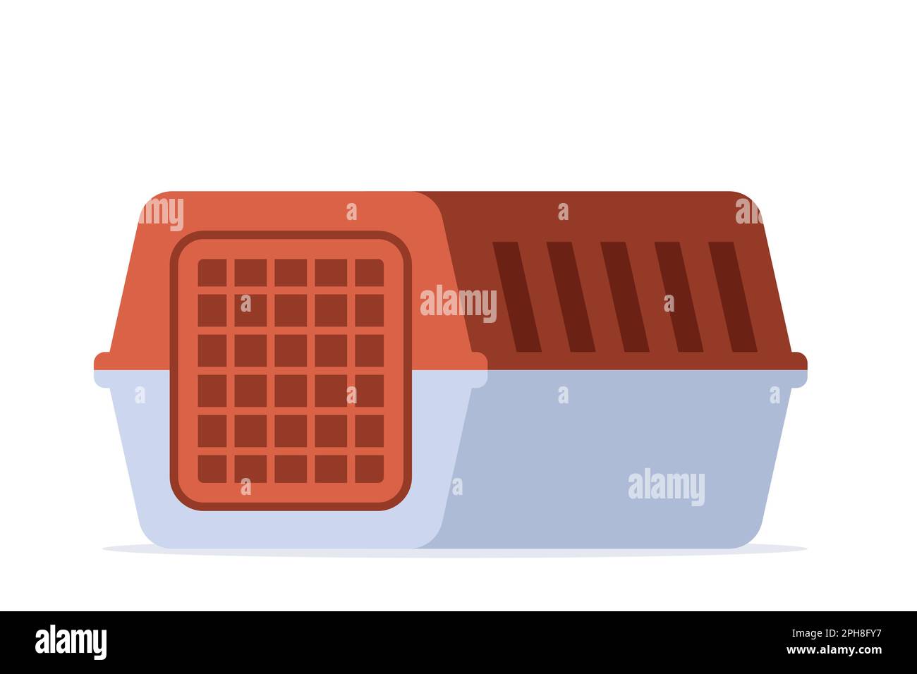 Pet carrier. Plastic carrying case for traveling with pets or visiting