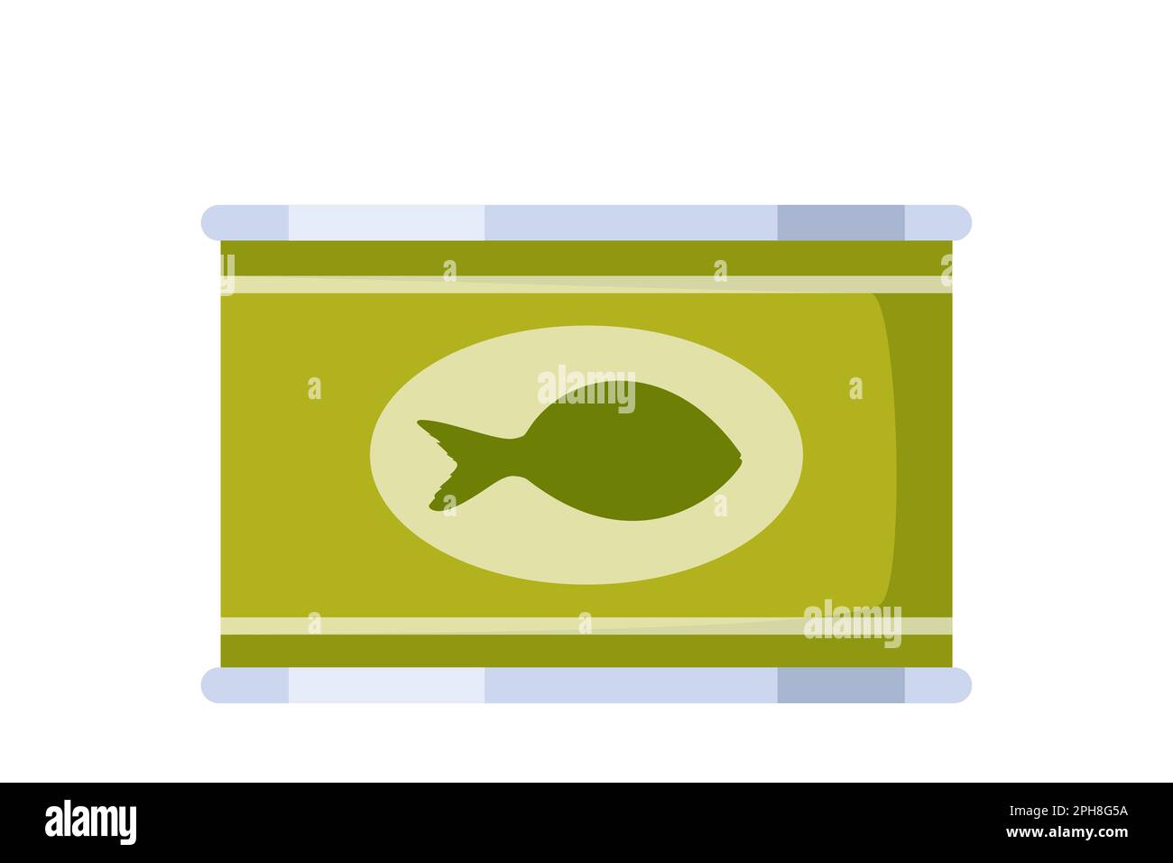 Canned fish. Pack of tinned tuna, conserved sea food. Seafood preserved