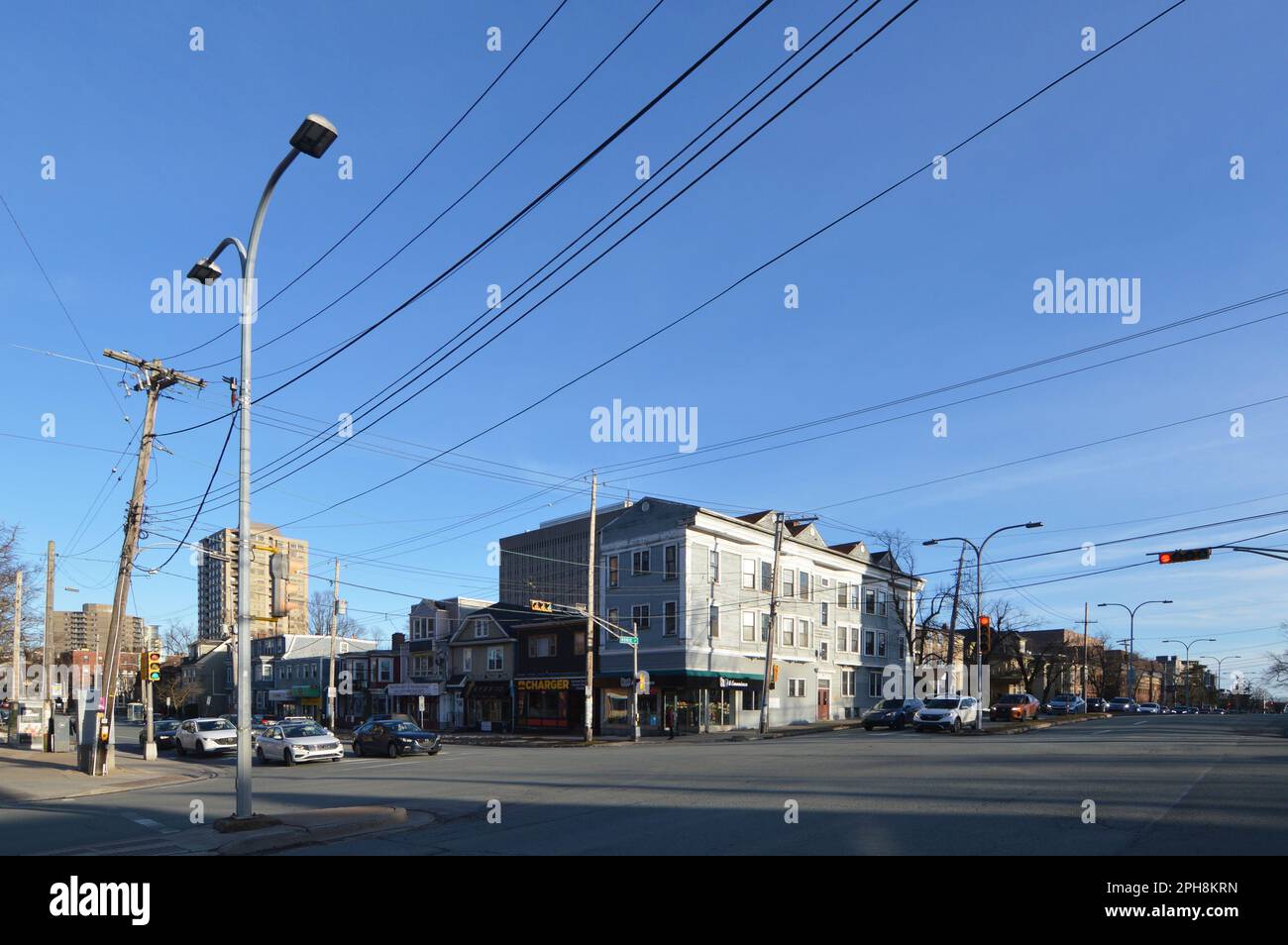 Intersection of Robie Street and Spring Garden Road in Halifax, Nova