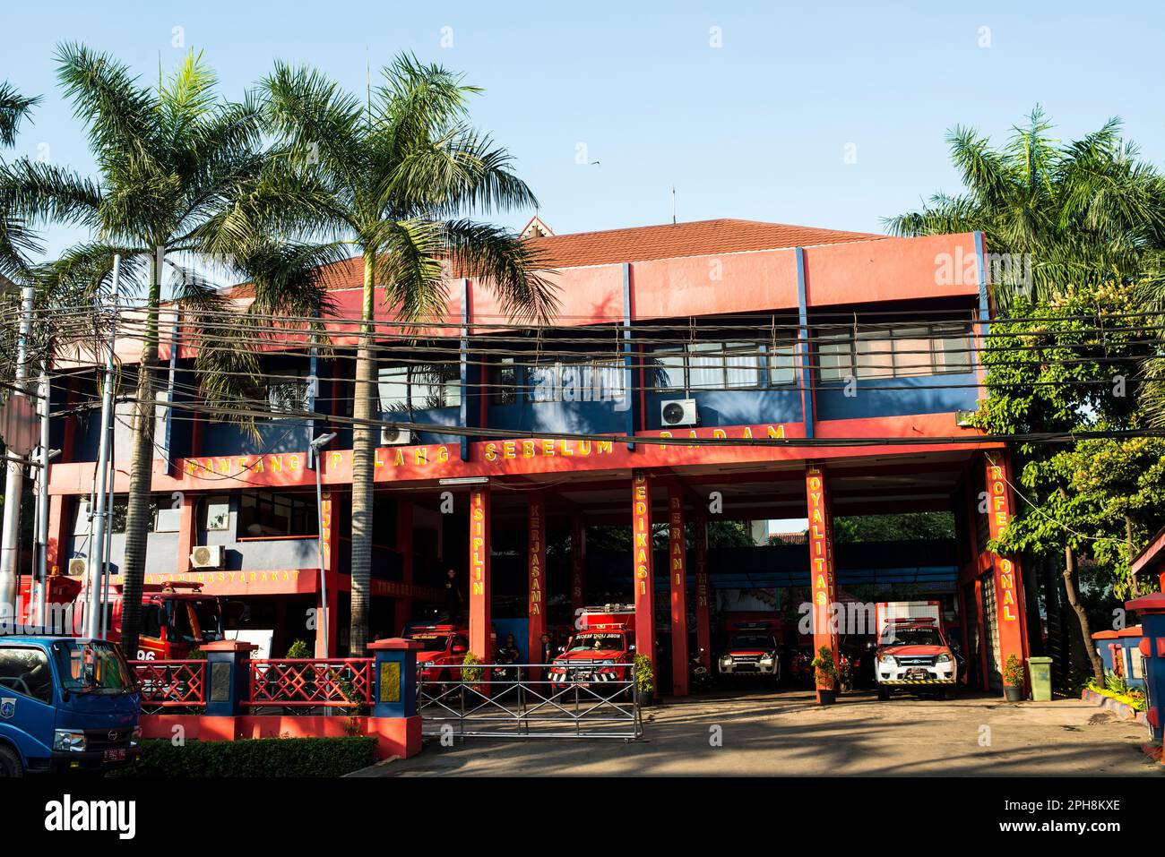 Fire Station, Jakarta Stock Photo Alamy