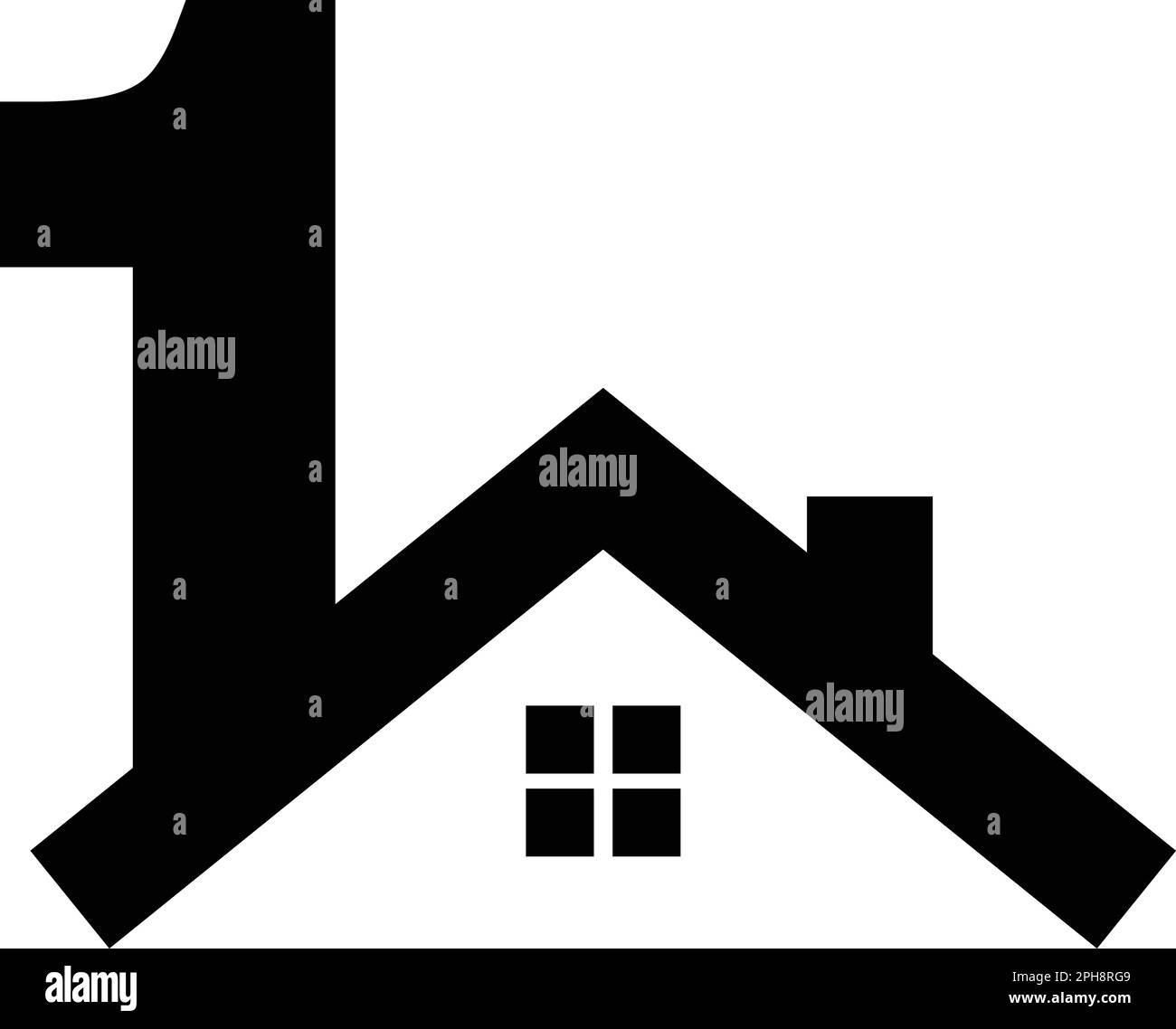 An real estate logo Black and White Stock Photos & Images - Alamy