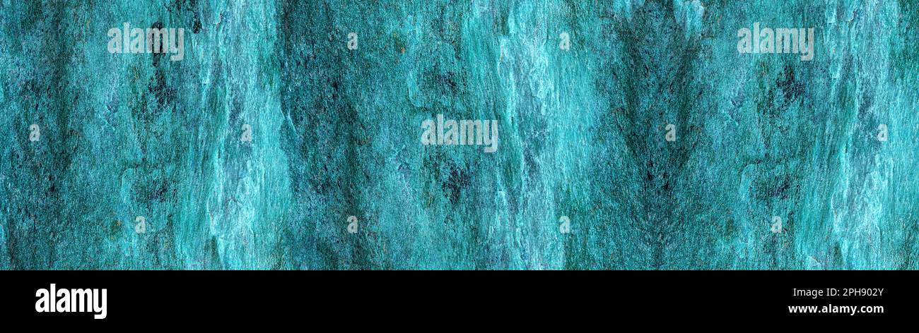 Abstract turquoise blue texture - Stone surface closeup Stock Photo
