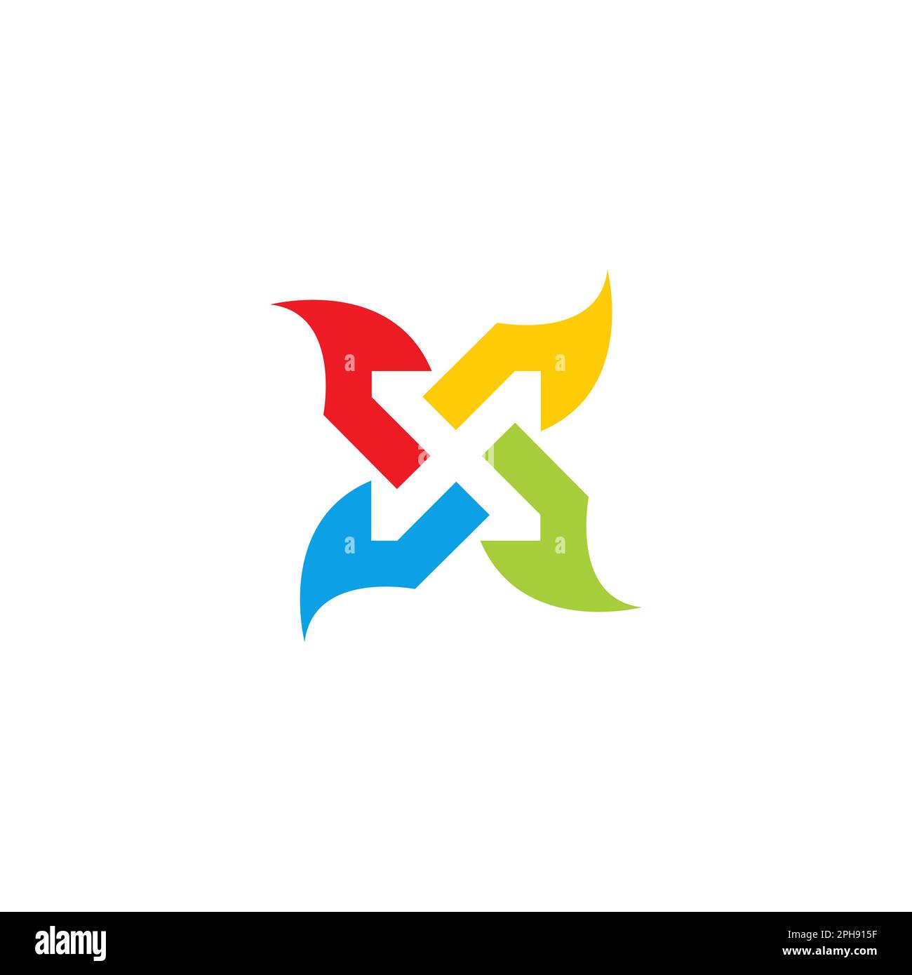 X Logo Design. Letter X Initial Vector Stock Vector Image & Art - Alamy