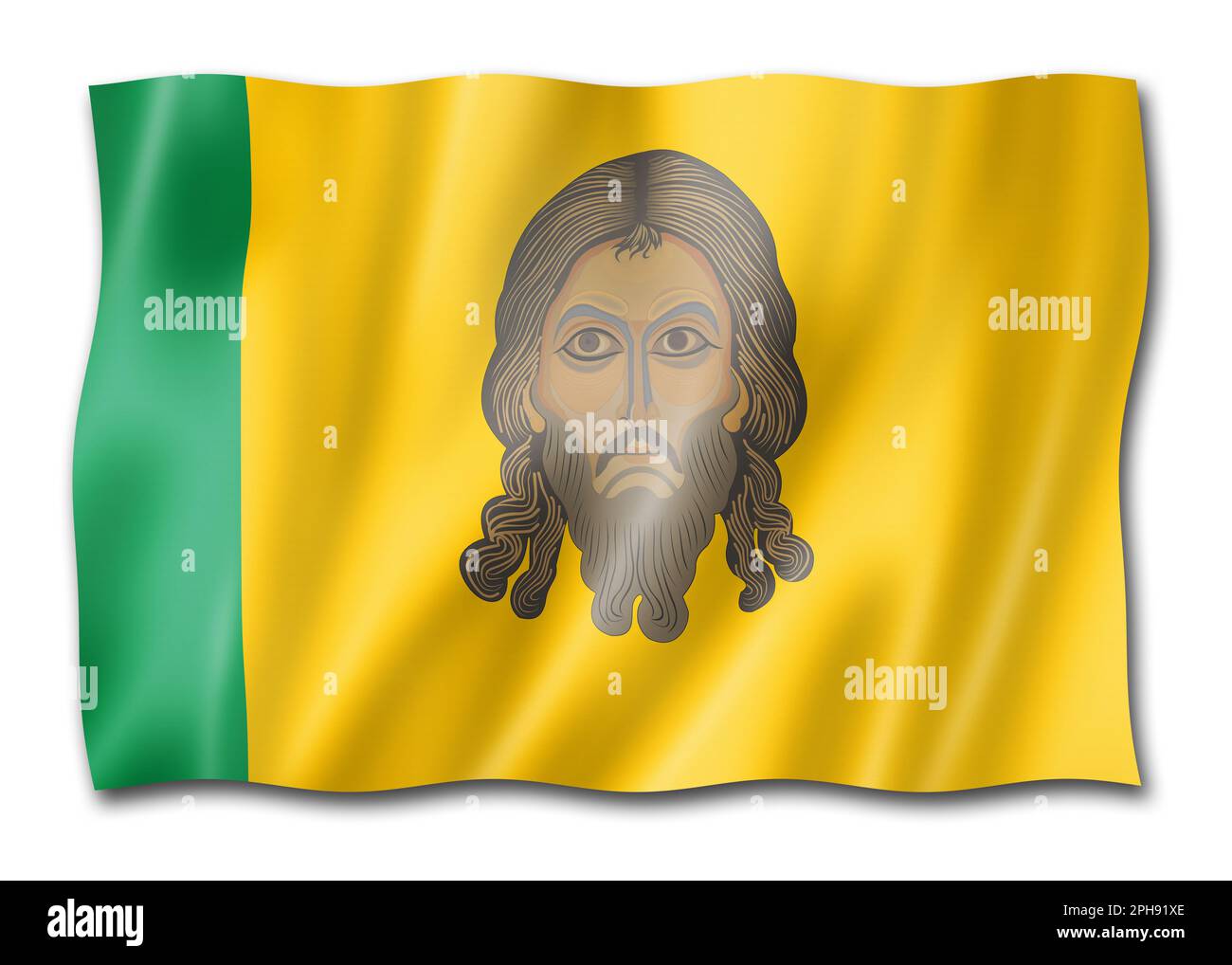 Penza state - Oblast -  flag, Russia waving banner collection. 3D illustration Stock Photo