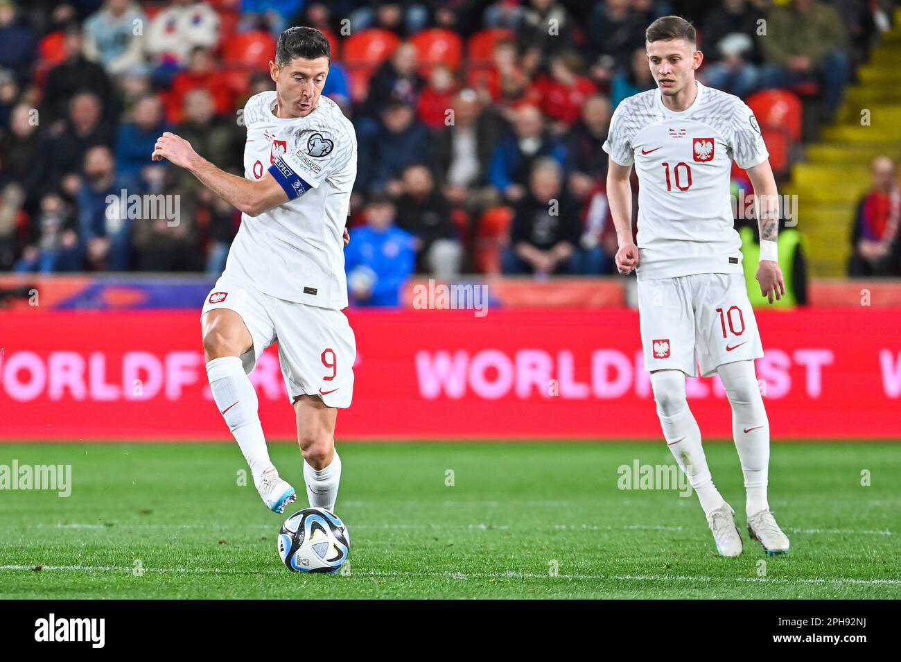 PRAGUE, CZECH REPUBLIC MARCH 24, 2023 Qualifications for UEFA Euro
