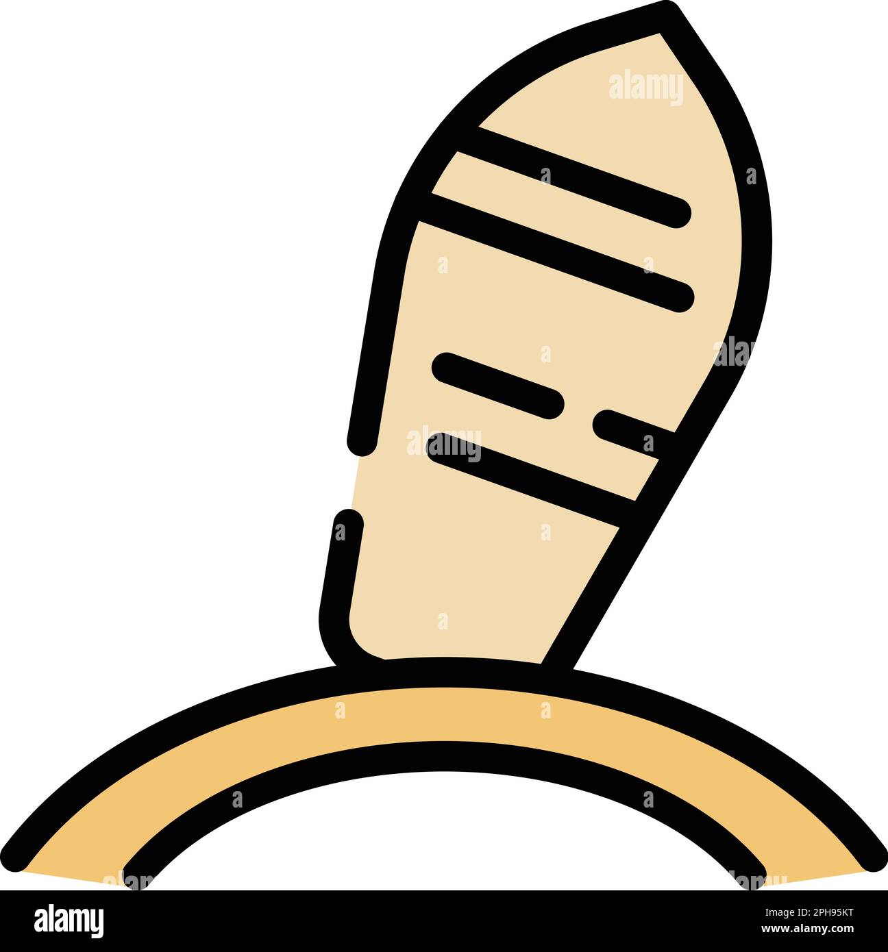 Surfboard icon. Outline Surfboard vector icon for web design isolated ...